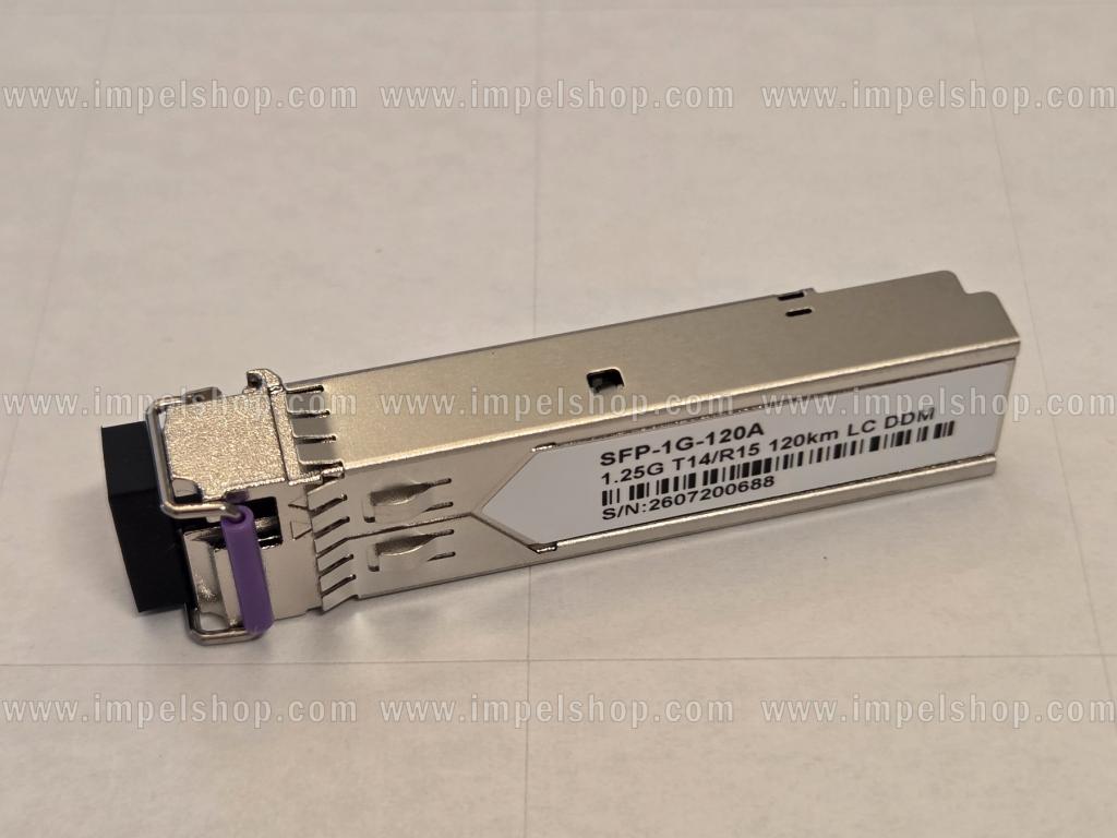 Wkładka / moduł 1.25G, SFP, BiDi, WDM, SMF, 1xLC, 120km, Tx1490nm / Rx1550nm, kodowanie CISCO