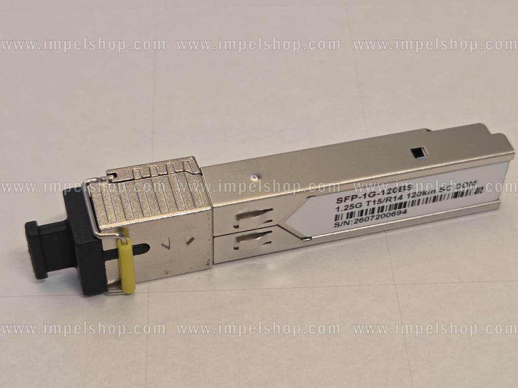Wkładka / moduł 1.25G, SFP, BiDi, WDM, SMF, 1xSC, 120km, Tx1550nm / Rx1490nm, kodowanie CISCO