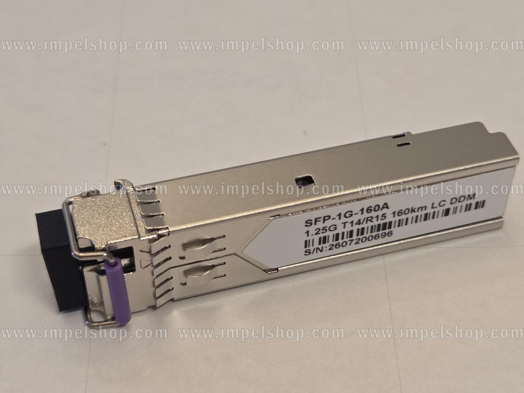 Wkładka / moduł  1.25G, SFP, BiDi, WDM, SMF, 1xLC, 160km, Tx1490nm / Rx1550nm, kodowanie CISCO