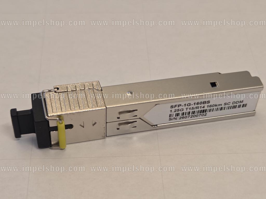 Wkładka / moduł 1.25G, SFP, BiDi, WDM, SMF, 1xSC, 160km, Tx1550nm / Rx1490nm, kodowanie CISCO