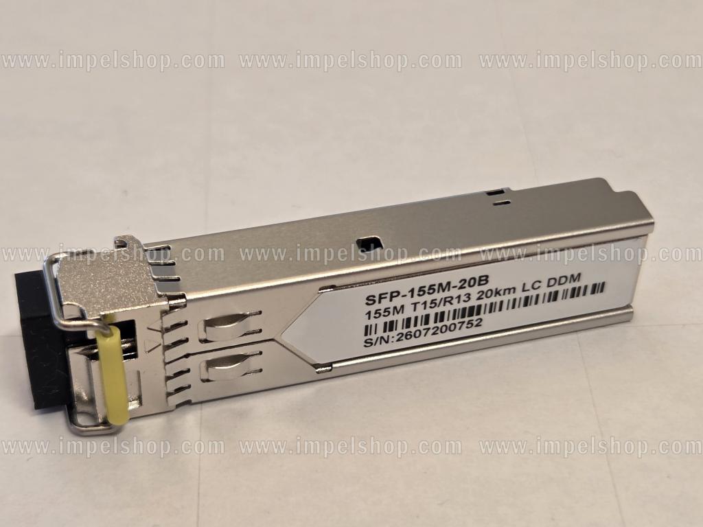 Wkładka / moduł 155M, SFP, BiDi, WDM, SMF, 1xLC, 20km, Tx1550nm / Rx1310nm, kodowanie CISCO