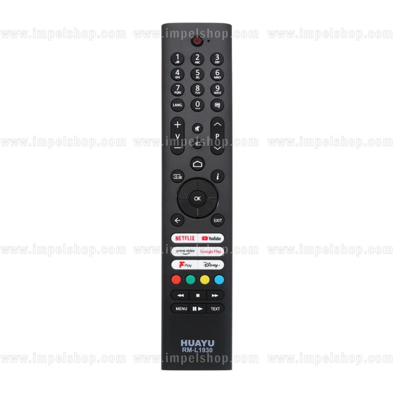 Pilot do VESTEL SMART TV RM-l1930 - zamiennik HUAYU, Netflix, YouTube, Prime Video, Google Play, Freeview Play, Disney+ ,