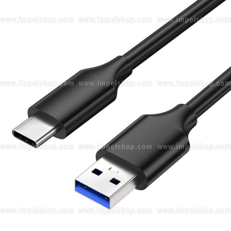 Kabel USB-A – USB-C 10Gbps – 0,3 m , USB 3.2 Gen 2 , czarny kolor ,