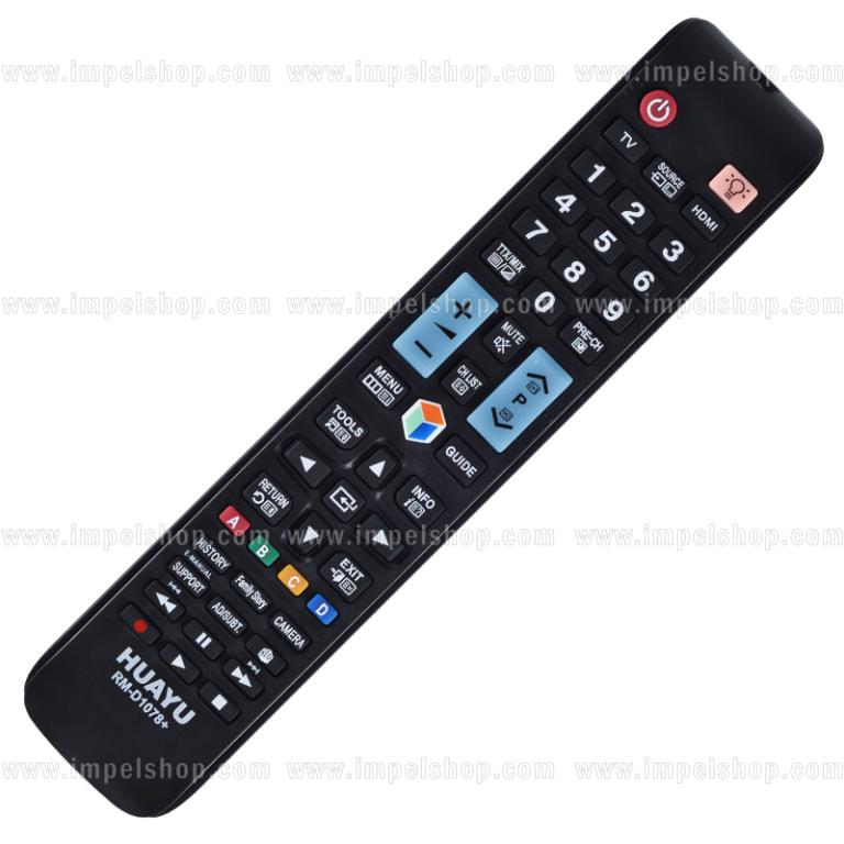 Pilot do SAMSUNG SMART TV RM-D1078+ - zamiennik HUAYU, SMART HUB, GUIDE, e-Manual, Family Story, Camera, AD/SUBT ,