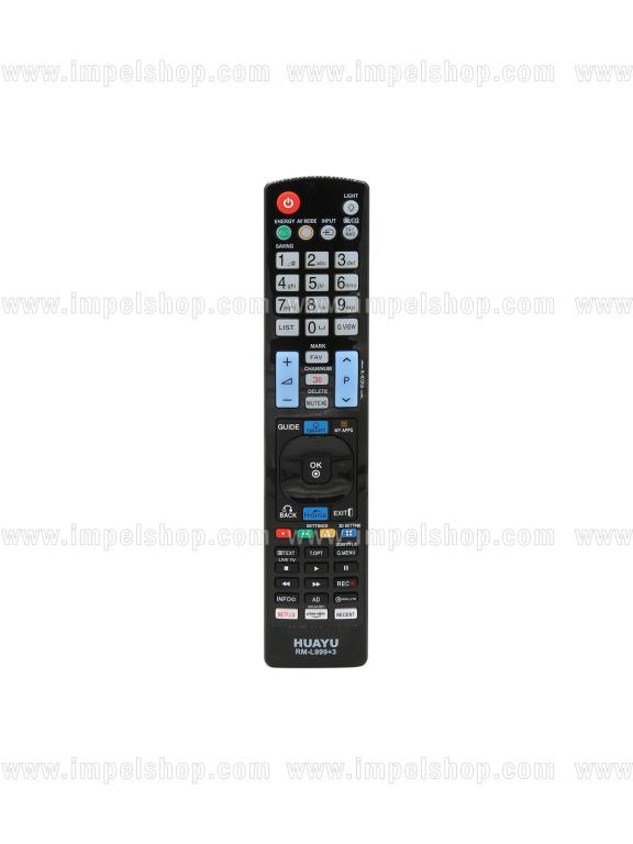 Pilot do LG SMART TV RM-L999+3 - zamiennik HUAYU, Netflix, Prime Video, My Apps, Smart TV, 3D