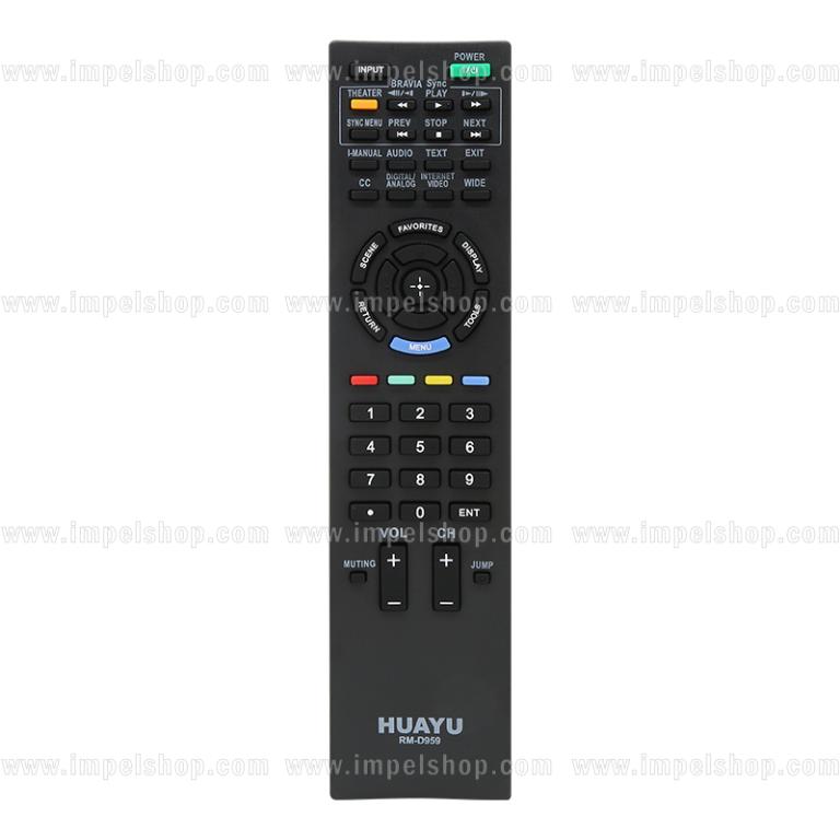 Pilot do SONY SMART TV RM-D959 - zamiennik HUAYU, BRAVIA Sync, THEATER, SYNC MENU, FAVORITES ,