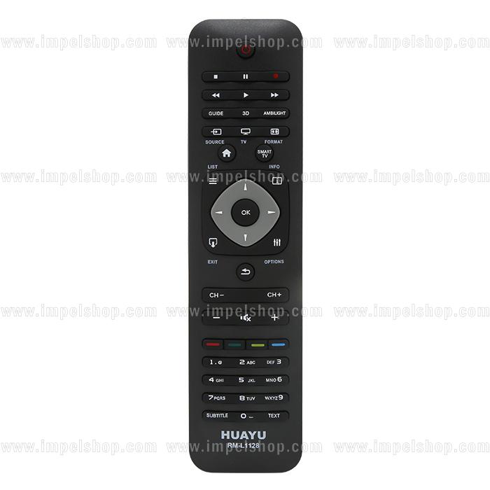 Pilot do PHILIPS SMART TV RM-L1128 - zamiennik HUAYU, HOME, GUIDE, 3D, Ambilight ,
