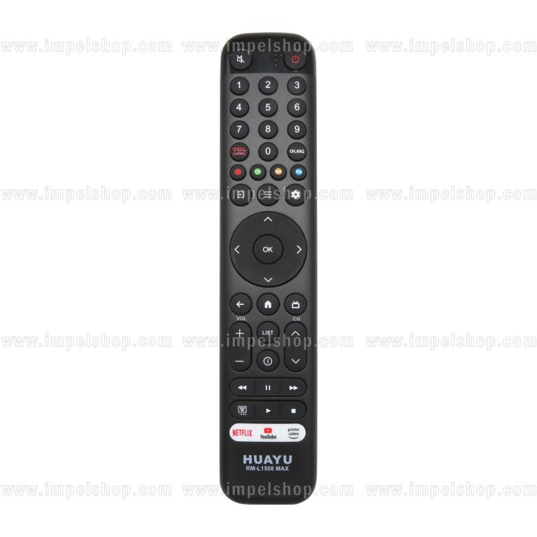 Pilot do TCL SMART TV RM-L1508 MAX - zamiennik HUAYU, TCL Channel, Netflix, YouTube, Prime Video ,