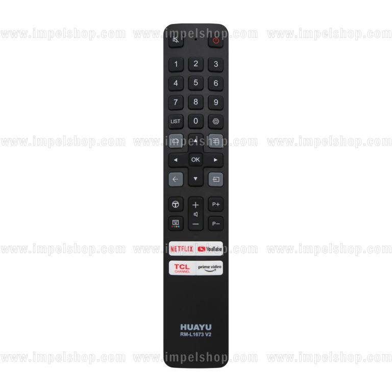 Pilot do TCL SMART TV RM-L1673 V2 - zamiennik HUAYU, Netflix, Prime Video, TCL Channel, YouTube ,