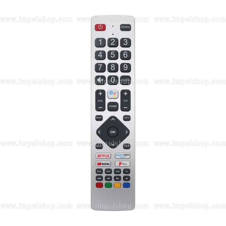 Pilot do SHARP voice SMART TV SH-V5 - zamiennik HUAYU, Netflix, Prime Video, YouTube, F Play, Google Assistant, sterowanie głosowe ,