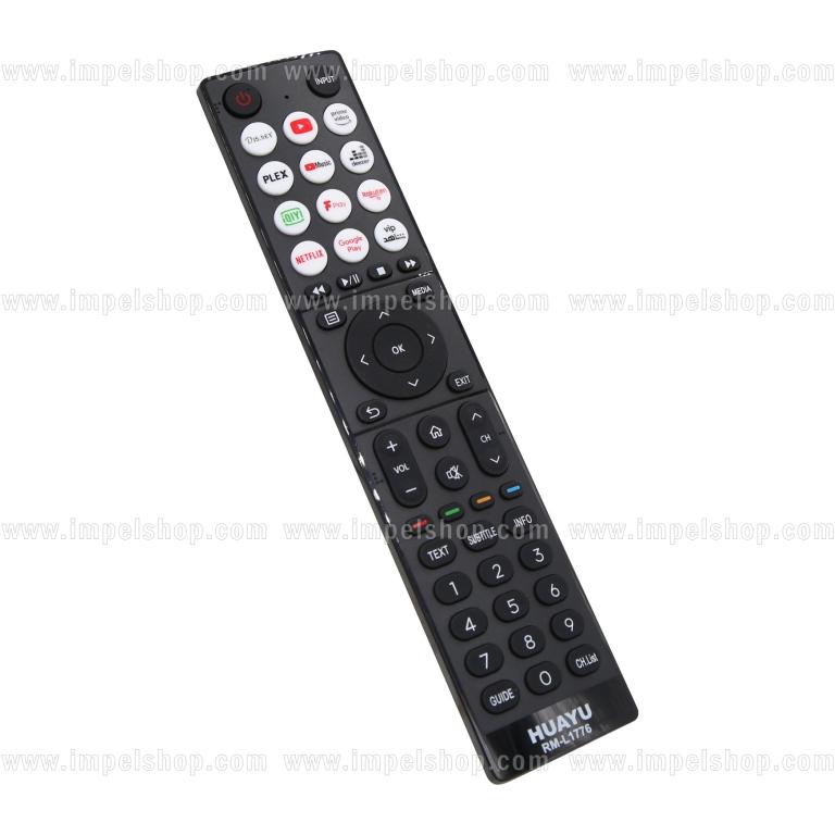 Pilot do HISENSE SMART TV RM-L1776 - zamiennik HUAYU, Disney+, YouTube, Prime Video, Plex, YouTube Music, Deezer, iQIYI, F Play, Rakuten TV, Netflix, Google Play, VIP ,