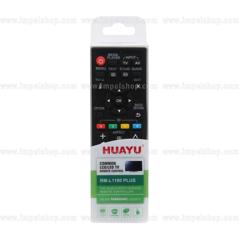 Pilot do PANASONIC SMART TV RM-L1180 PLUS - zamiennik HUAYU, Media Player, 3D, Hexa Boost ,