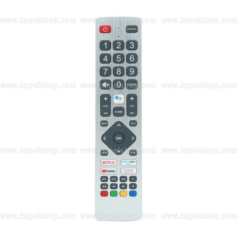 Pilot do SHARP voice SMART TV SH-V1 - zamiennik HUAYU, Netflix, Prime Video, YouTube, Google Play Movies & TV, Google Assistant, sterowanie głosowe ,