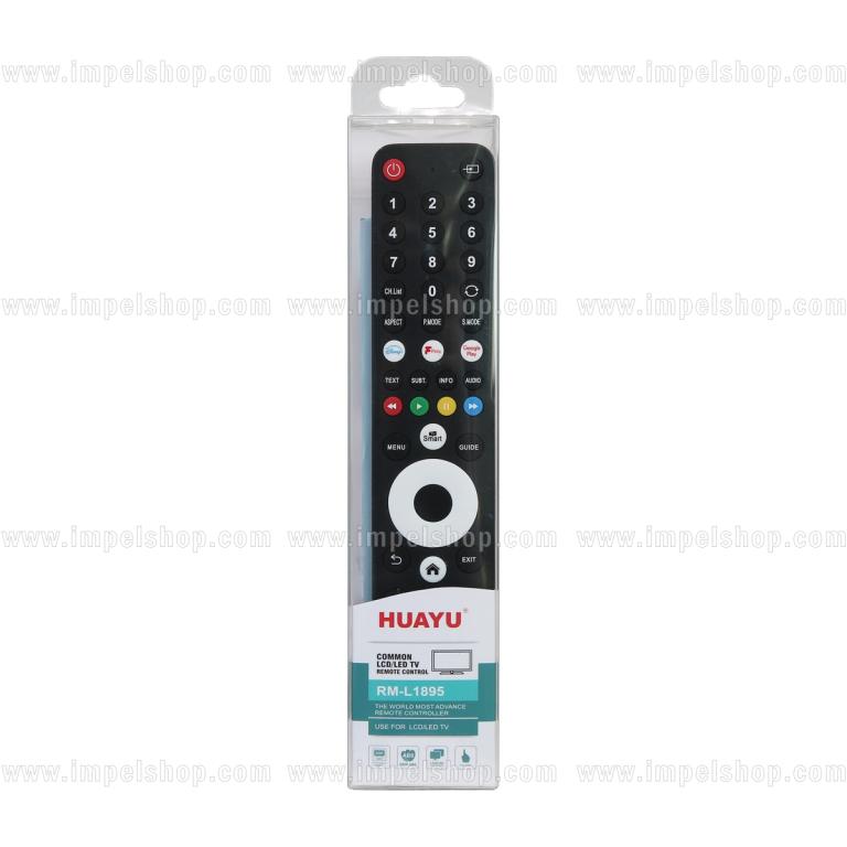 Pilot uniwersalny SMART TV RM-L1895 - zamiennik HUAYU, Disney+, F Play, Google Play, Netflix, YouTube, Rakuten TV, Prime Video ,