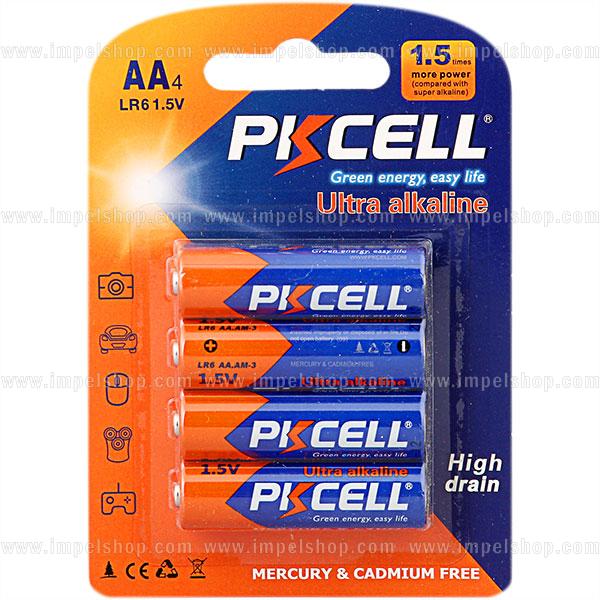 Baterie alkaliczne AA LR6 PKCELL 1,5V – 4 szt. blister
