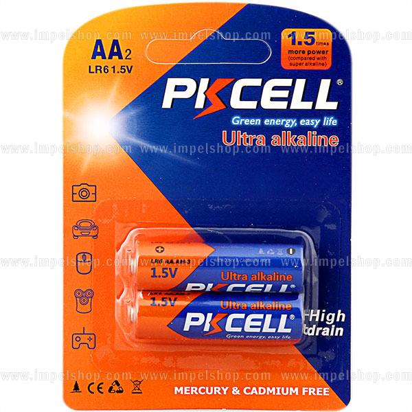 Baterie alkaliczne AA LR6 PKCELL 1,5V – 2 szt. blister
