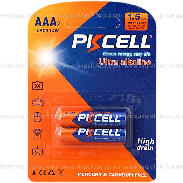 Baterie alkaliczne AAA LR03 PKCELL 1,5V – 2 szt. blister