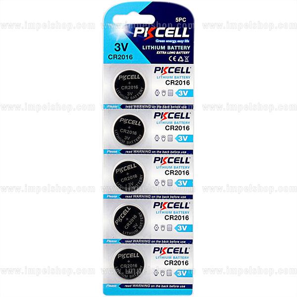 Baterie litowe guzikowe CR2016 PKCELL 3V – 5 szt. blister