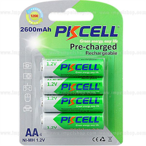 Akumulatory Ni-MH AA PKCELL 2600mAh 1,2V RTU – 4 szt.