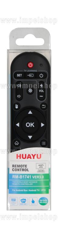 Pilot uniwersalny ANDROID BOX+IPTV RM-B1741 VER.3 - zamiennik HUAYU