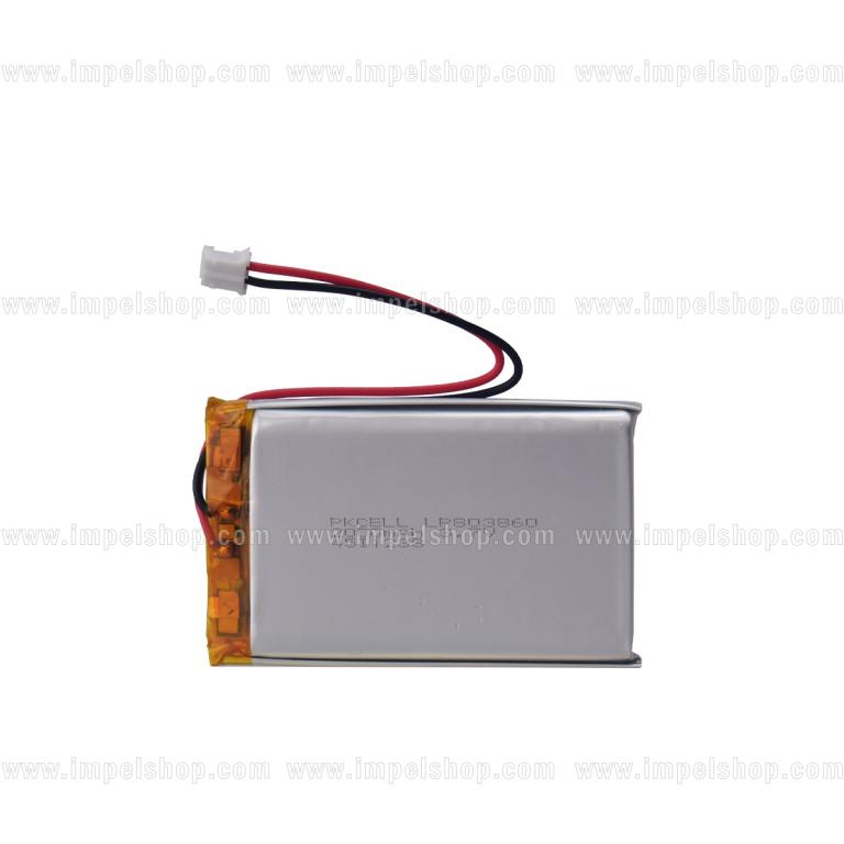 Akumulator Li-Polymer LP803860 PKCELL 3,7V 2000mAh 8×38×60mm z płytką zabezpieczającą PCB (PCM) i złączem