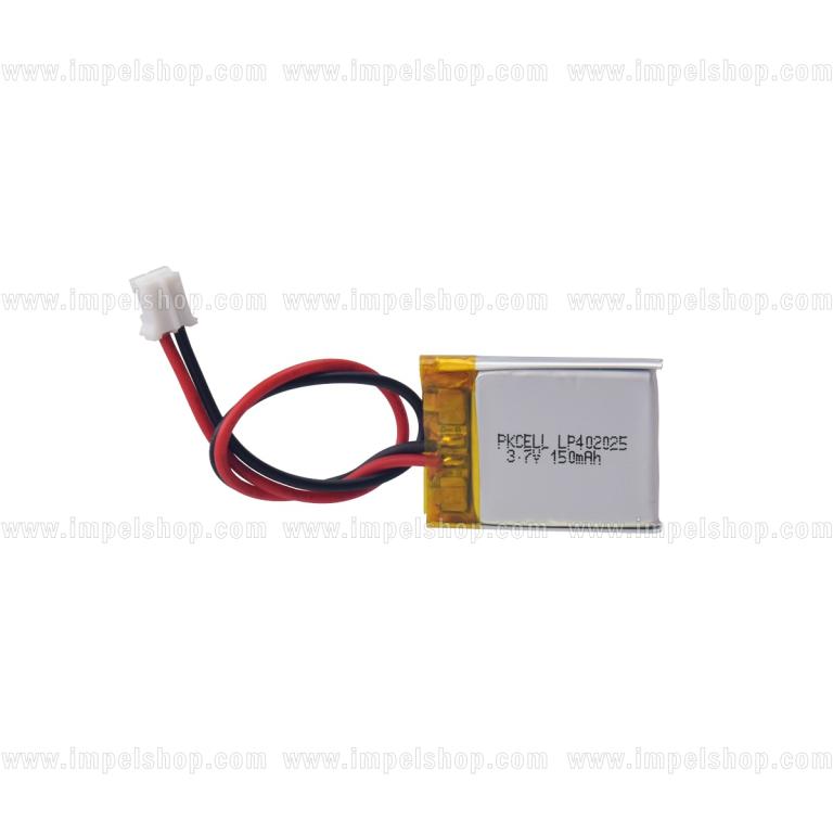 Akumulator Li-Polymer LP402025 PKCELL 3,7V 150mAh 4×20×25mm z płytką zabezpieczającą PCB (PCM) i złączem