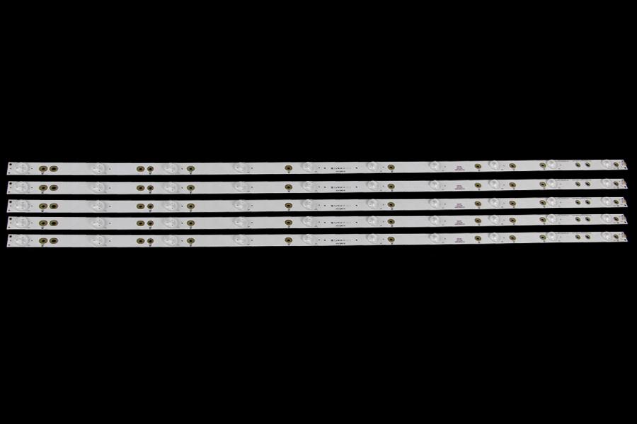 Zestaw listew LED do naprawy podświetlenia telewizora PHILIPS/AOC 43" zestaw 5szt X LB-PF3528-GJD2P5C435X10-B/GJ-2K16-430-D510-V4   94V-0 LBM430P1001-AJ-2S ,