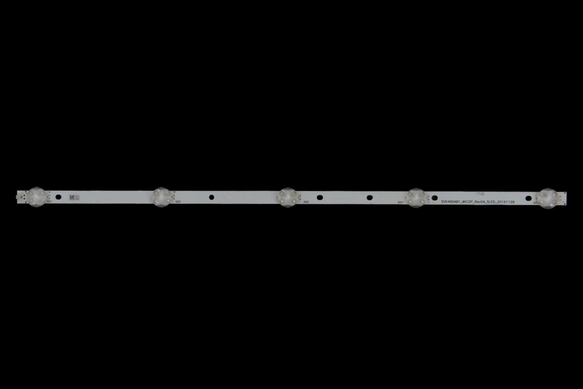 Zestaw listew LED do naprawy podświetlenia telewizora  PHILIPS 49" zestaw  x SVK490AB1_WICOP_Rev04_5LED_20161129
