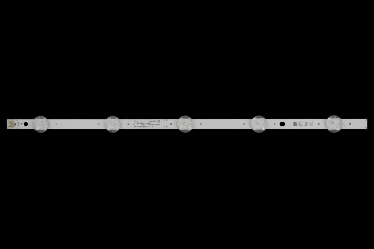 Zestaw listew LED do naprawy podświetlenia telewizora  LG 43" zestaw  2szt , SSC_Y23 Slim Trident 43UR75_S  SSC_Y23 Slim Trident 43UR75_BOE_PTN0.6_REV00_220526