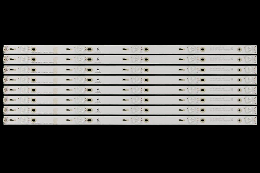 Zestaw listew LED do naprawy podświetlenia telewizora TCL 50" zestaw 8szt X TOT_50D2700_8x5_3030C_5S1P P108 REV.V2 2014/12/29  OEM50LB01_LED3030_V1.1_20150806 ,