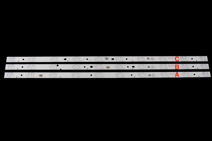 Zestaw listew LED do naprawy podświetlenia telewizora HAIER 32" zestaw 3szt , 1A+1B+1CA:LED315D10-ZC14-01   PN: 30331510209 B:LED315D10-ZC14-02   PN: 30331510210 C?LED315D10-ZC14-03   PN: 30331510211 ,