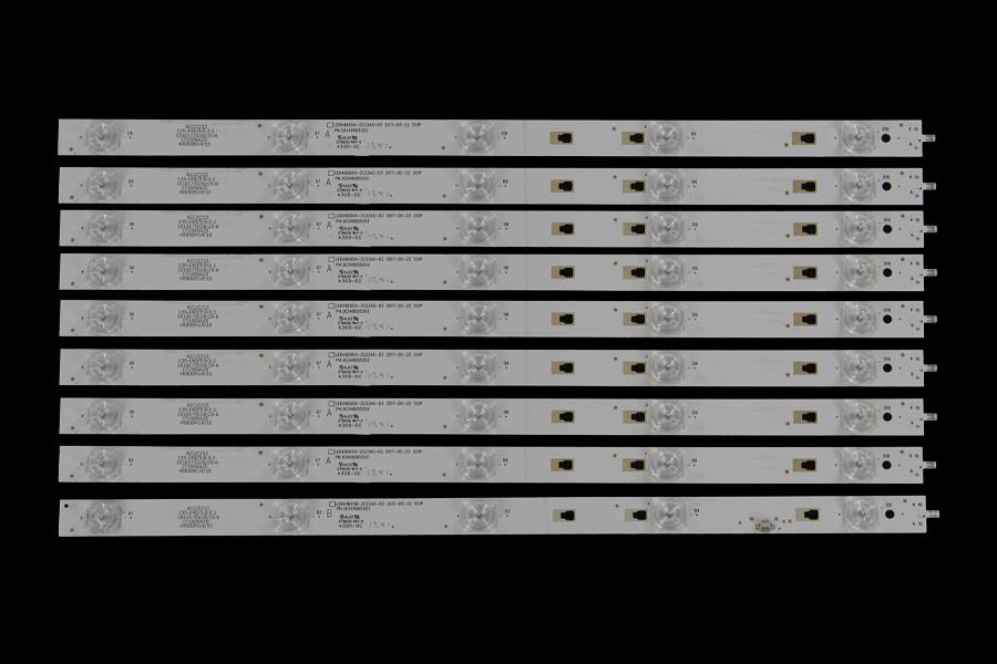 Zestaw listew LED do naprawy podświetlenia telewizora  HAIER 49" zestaw 9szt , 8A+1B ,  A:LED49D05A-ZC23AG-03 2017-05-22 5S1P B:LED49D05B-ZC23AG-03 2017-05-22 5S1P