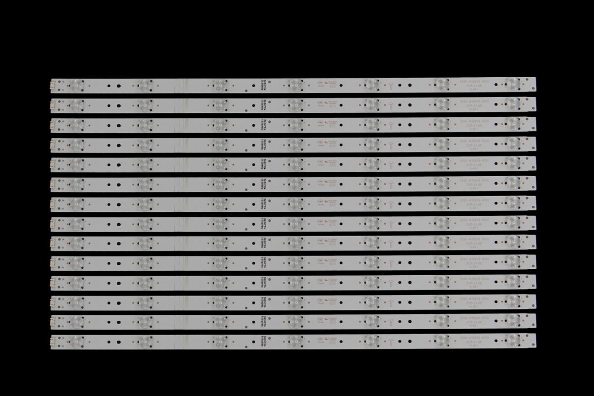Zestaw listew LED do naprawy podświetlenia telewizora  SKYWORTH 58" zestaw 14szt x CRH-A58E6000303006146CT   5800-W58001-0P00,  5800-W58000-0P00, 5800-W58002-0P30, 5800-W58002-0P00