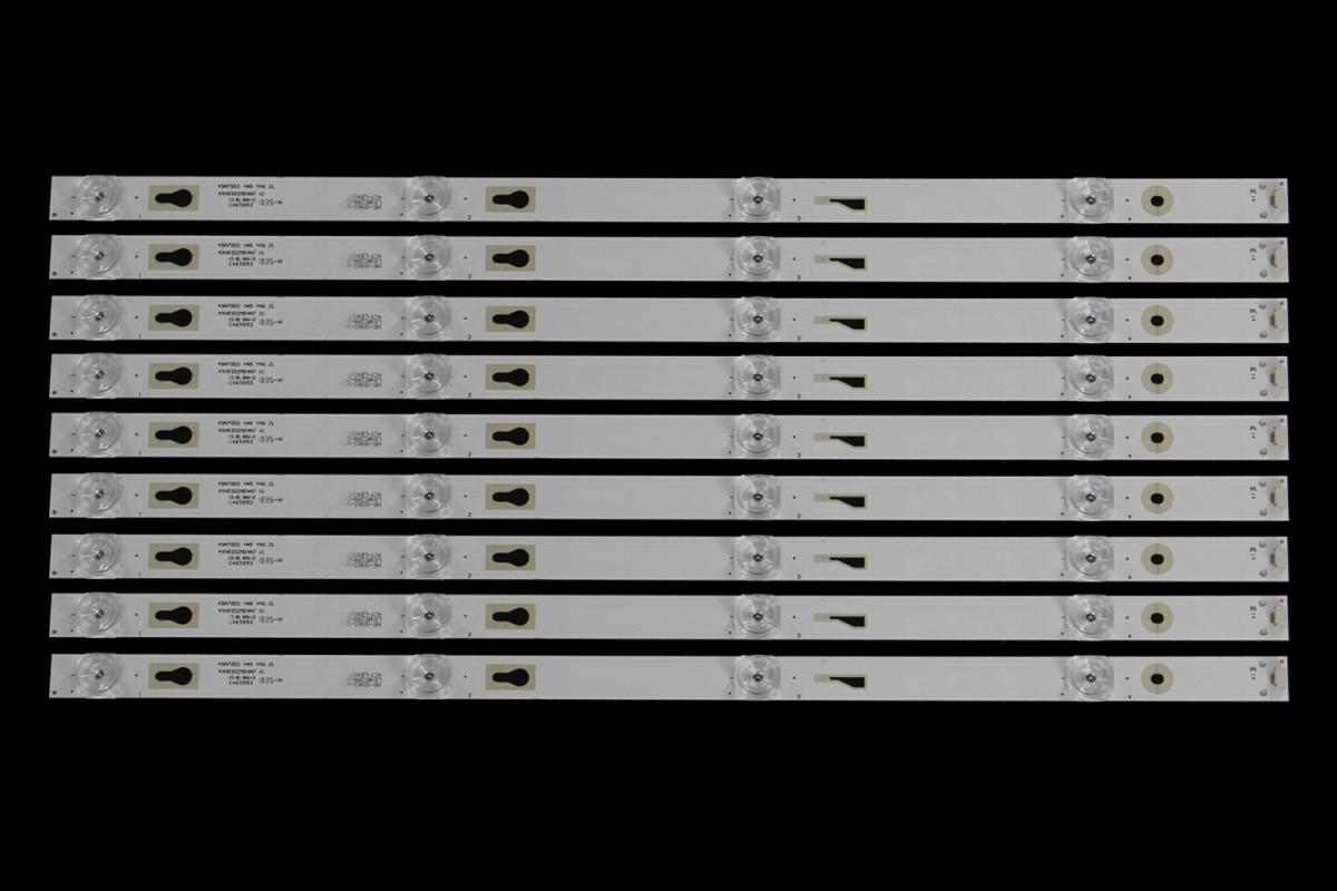 Zestaw listew LED do naprawy podświetlenia telewizora  HISENSE 49" zestaw 9szt x LG INNOTEK 49A7000 4*9 YAG ZL 49HR332M04A7 V1  HR-18903-00014 LE4RC2R0-D-K 4CT-LB490T-HRC / CRH-AT49A70003030090481REV1.0