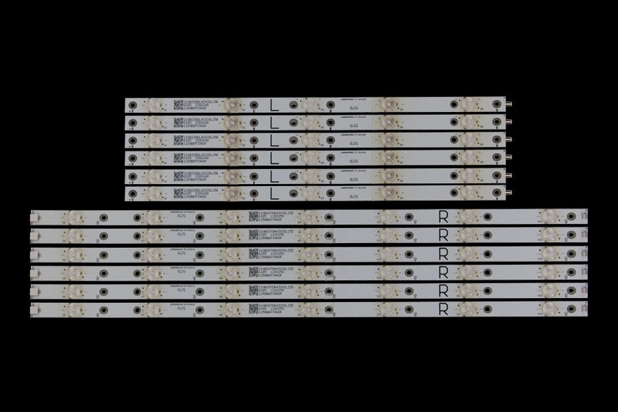 Zestaw listew LED do naprawy podświetlenia telewizora  Insignia 50" zestaw 12szt , 6R+6L x LBM500P0701-FK-2(R)  LBM500P0501-FJ-2(L)