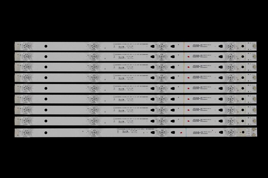 Zestaw listew LED do naprawy podświetlenia telewizora  Insignia 50" zestaw 16szt ,  8A+1B x LED50D04A-ZC23AG-05 2017-11-23 4S1P 30350004001     LED50D04B-ZC23AG-05 2017-11-23 2S1P*2 30350004002