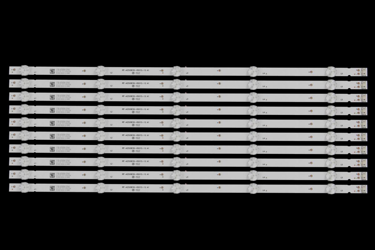 Zestaw listew LED do naprawy podświetlenia telewizora  SKYWORTH 50" zestaw 10szt x RF-AZ500E32-0501S-10 A1   MS-L1898 V2