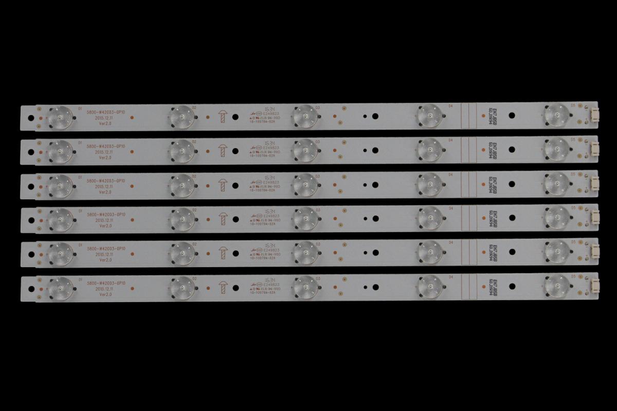 Zestaw listew LED do naprawy podświetlenia telewizora  SKYWORTH 42" zestaw 6szt x 5800-W42003-0P10