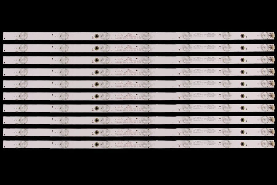 Zestaw listew LED do naprawy podświetlenia telewizora PHILIPS 49" zestaw 10szt X GC49D07-ZC21FG-01 2016-05-17 7S1P   PN: 303GC490031