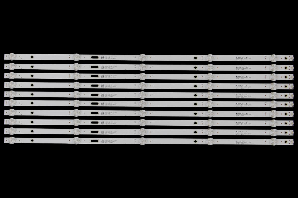Zestaw listew LED do naprawy podświetlenia telewizora  Redline 65" zestaw 10szt x JL.D65051330-006AS-M_V01 6519N 12MM 308056519NDTZ002