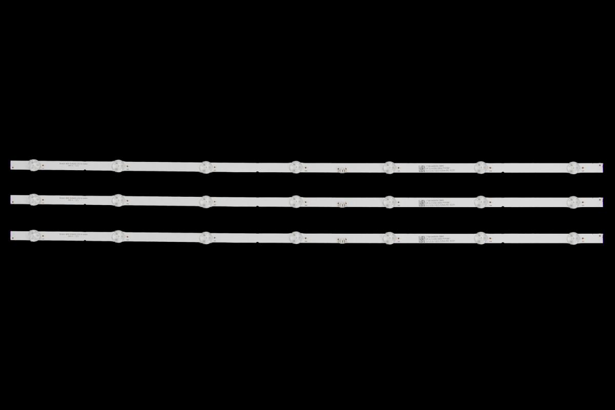 Zestaw listew LED do naprawy podświetlenia telewizora  SKYWORTH 40" zestaw 3szt x ShineOn M08-SL40030-0701N-4040A 7700-640000-D060 HP-S-H-93A-0004 PYR5B1 3.1-3.2V 102.5-105LM R5 00251    MS-L2405 V2 LA021 7700-640000-D090      ShineOn 2D03802 Rev.D 2020-07-14   S0180 94V-0