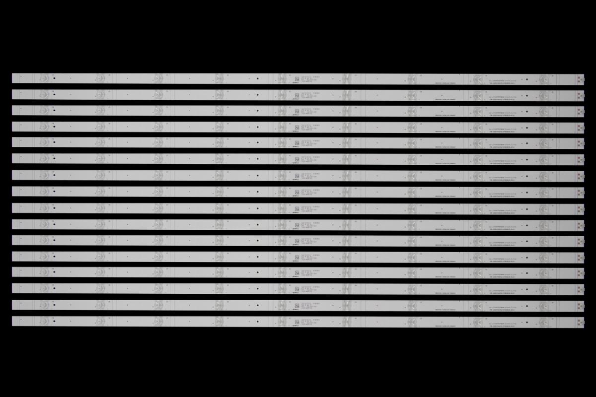 Zestaw listew LED do naprawy podświetlenia telewizora  HISENSE 85" zestaw 16szt x CRH-BX85V8U813030T160902D-REV1.1   HD850V8U81-2020021302-SVH850A07
