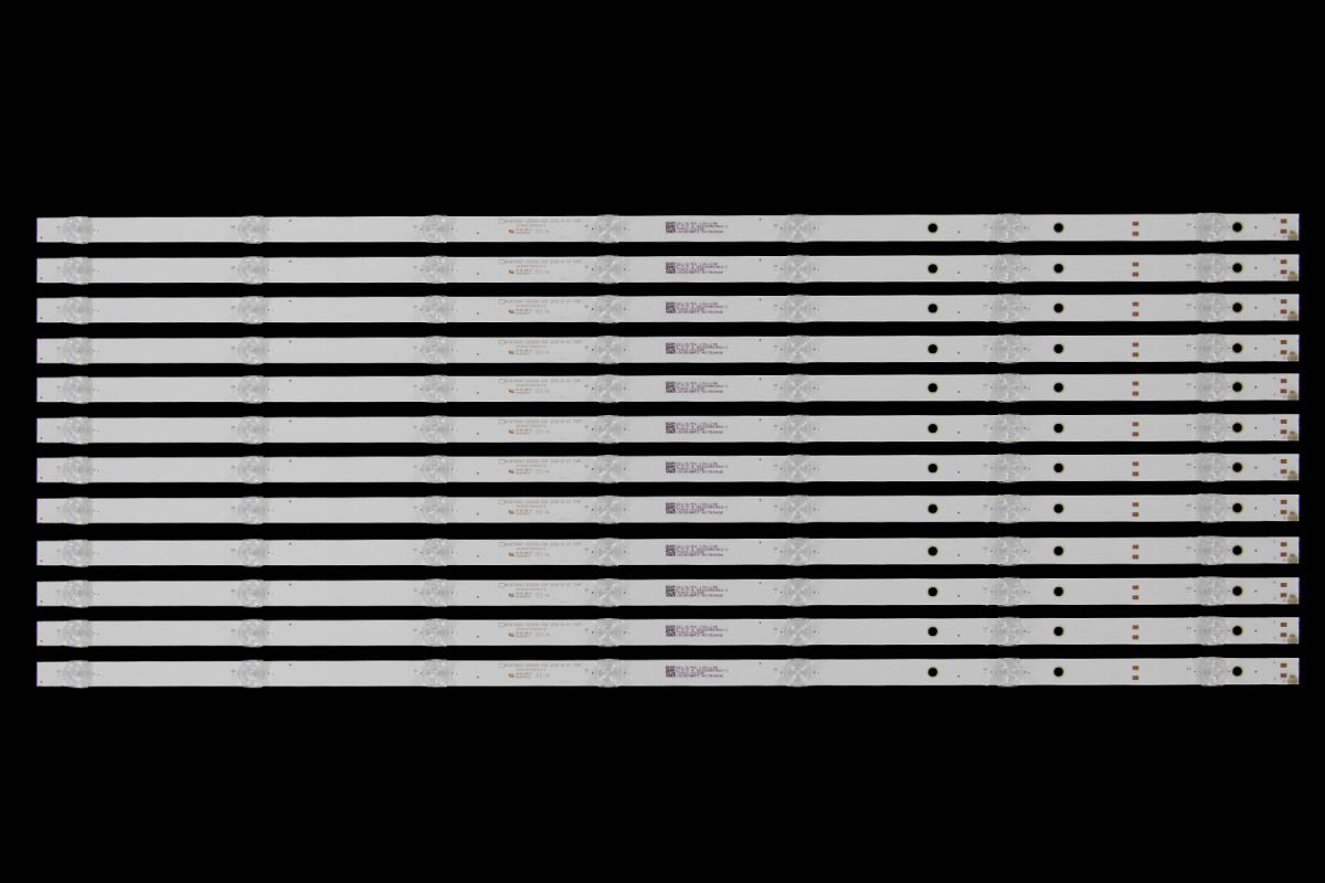 Zestaw listew LED do naprawy podświetlenia telewizora  PHILIPS 75" zestaw 12szt x HFSX75D07-ZC23AG-03E  2018-12-03 7S1P          303HX750001E