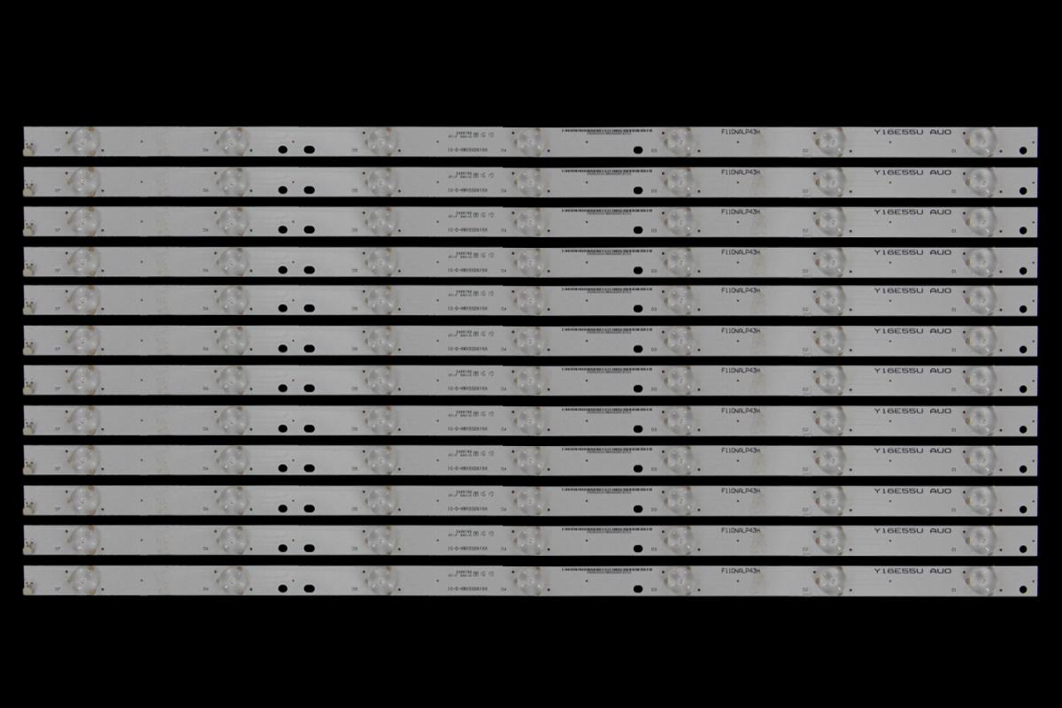 Zestaw listew LED do naprawy podświetlenia telewizora  VIZIO 55" zestaw 12szt x IC-C-HWX55D616A   IC-D-HWX55D616A