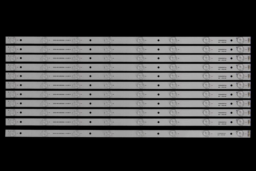Zestaw listew LED do naprawy podświetlenia telewizora  KONKA 55" zestaw 11szt , 10A+1B x A: CC02550D602V04A B:CC02550D602V04B