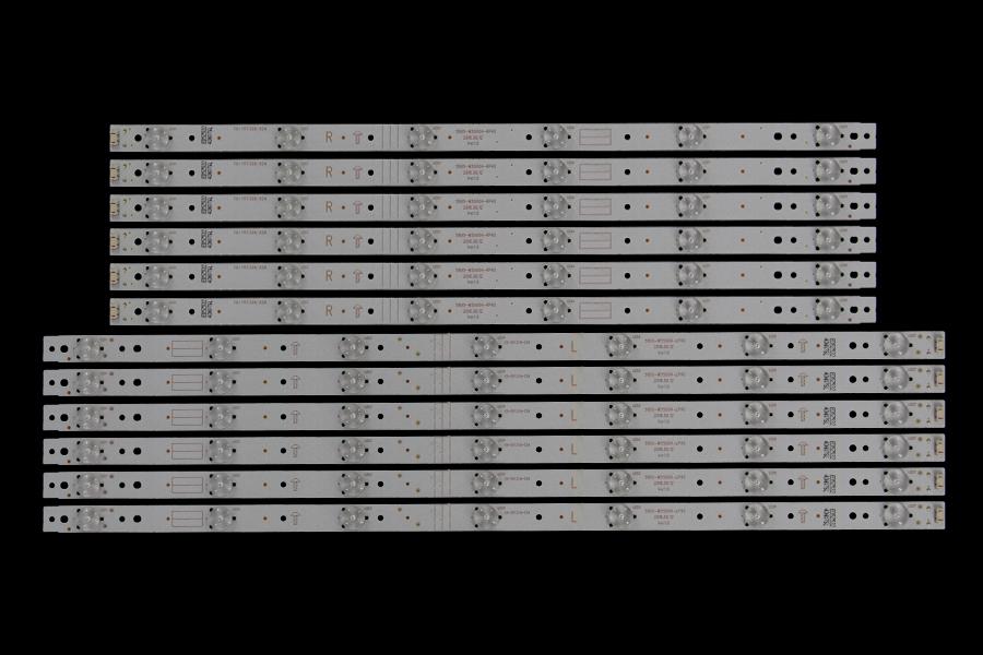 Zestaw listew LED do naprawy podświetlenia telewizora  SKYWORTH 55" zestaw 6R+6L x L: 5800-W55004-LP40 R: 5800-W55004-RP40