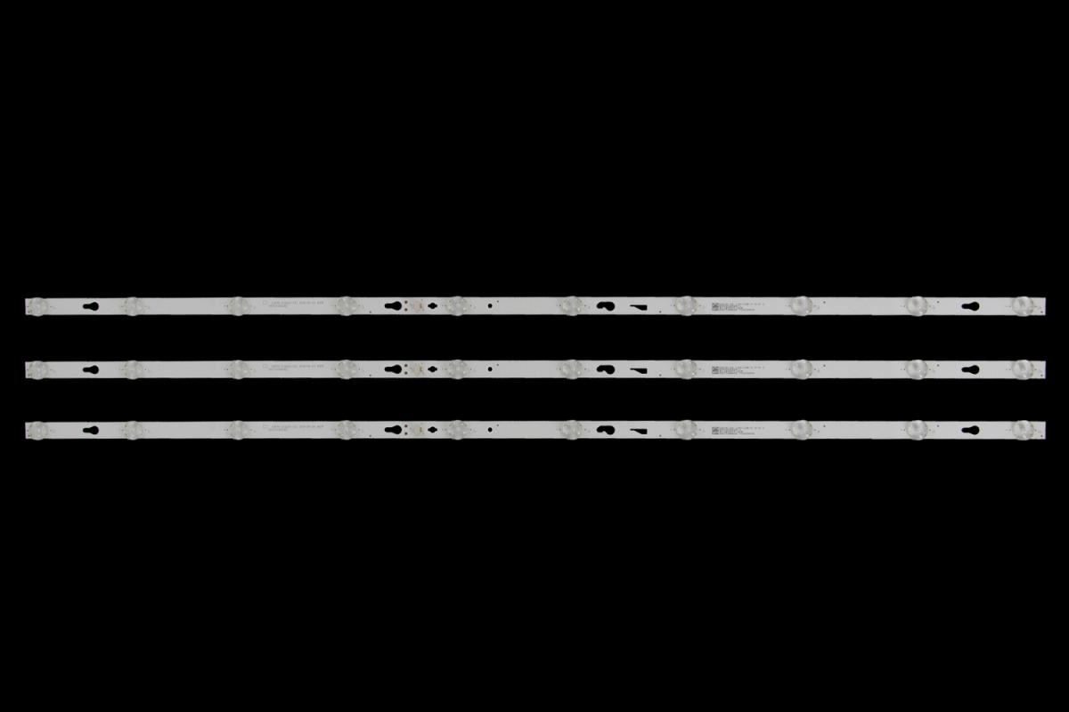 Zestaw listew LED do naprawy podświetlenia telewizora  MICROMAX 43" zestaw 3szt x TCL43D10-ZC22AG--02E 2019-04-24   4C-LB430T-ZC5