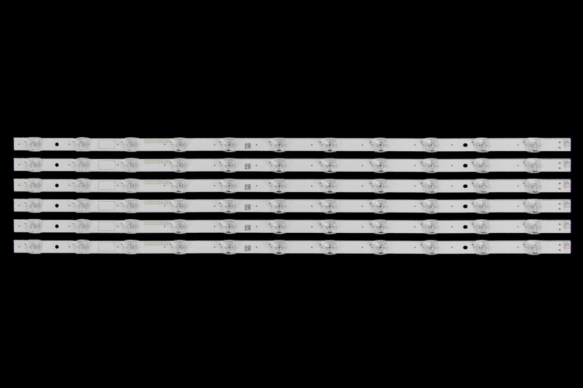 Zestaw listew LED do naprawy podświetlenia telewizora  CHANGHONG 65" zestaw 6szt x JL.D650B1330-002BS-M-V02, CRH-ZS65F83030110697VERV1.0