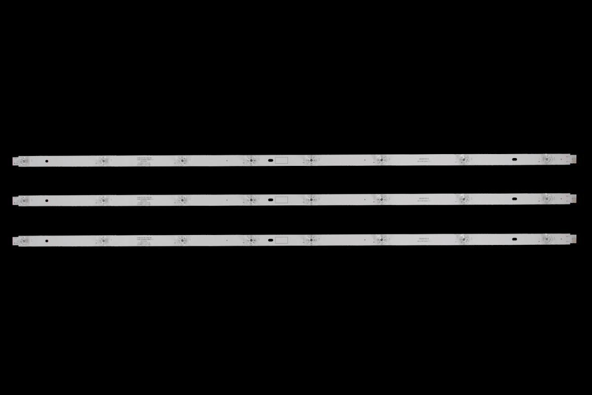 Zestaw listew LED do naprawy podświetlenia telewizora  CHANGHONG 49" zestaw 3szt x CH49L72A-V04 DSBJ-WG LB-C490U17-E2-B CH49L72A-V02 DSBJ-WG GRH-ZS49U130300803788REV1.1 850195504 LB-G490U17-E2-B-DS LB-0490U117-E2-L-XRD