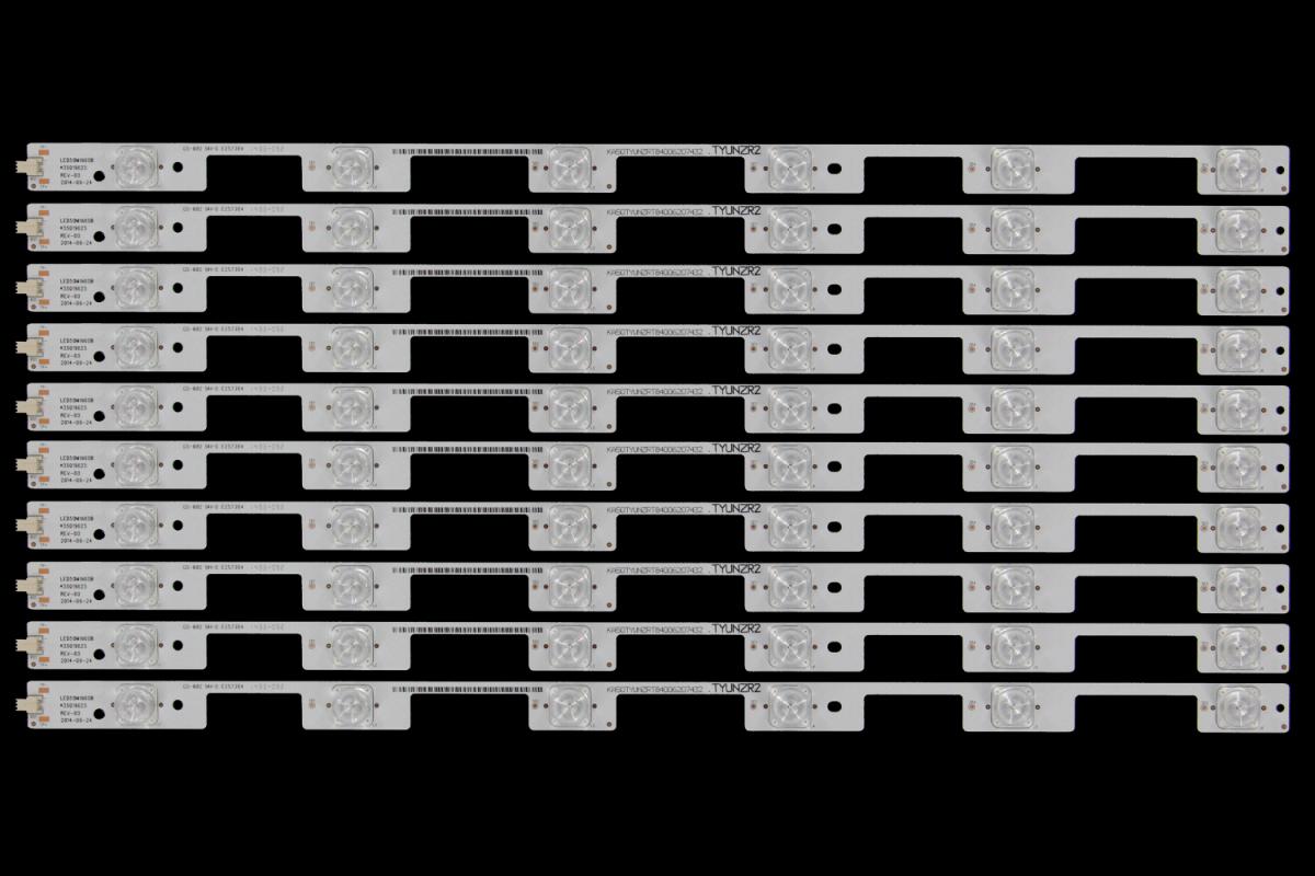 Zestaw listew LED do naprawy podświetlenia telewizora  KONKA 50" zestaw 10szt x LED50M1600B, 35019625